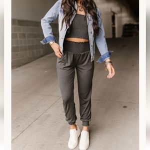 Two piece smocked set